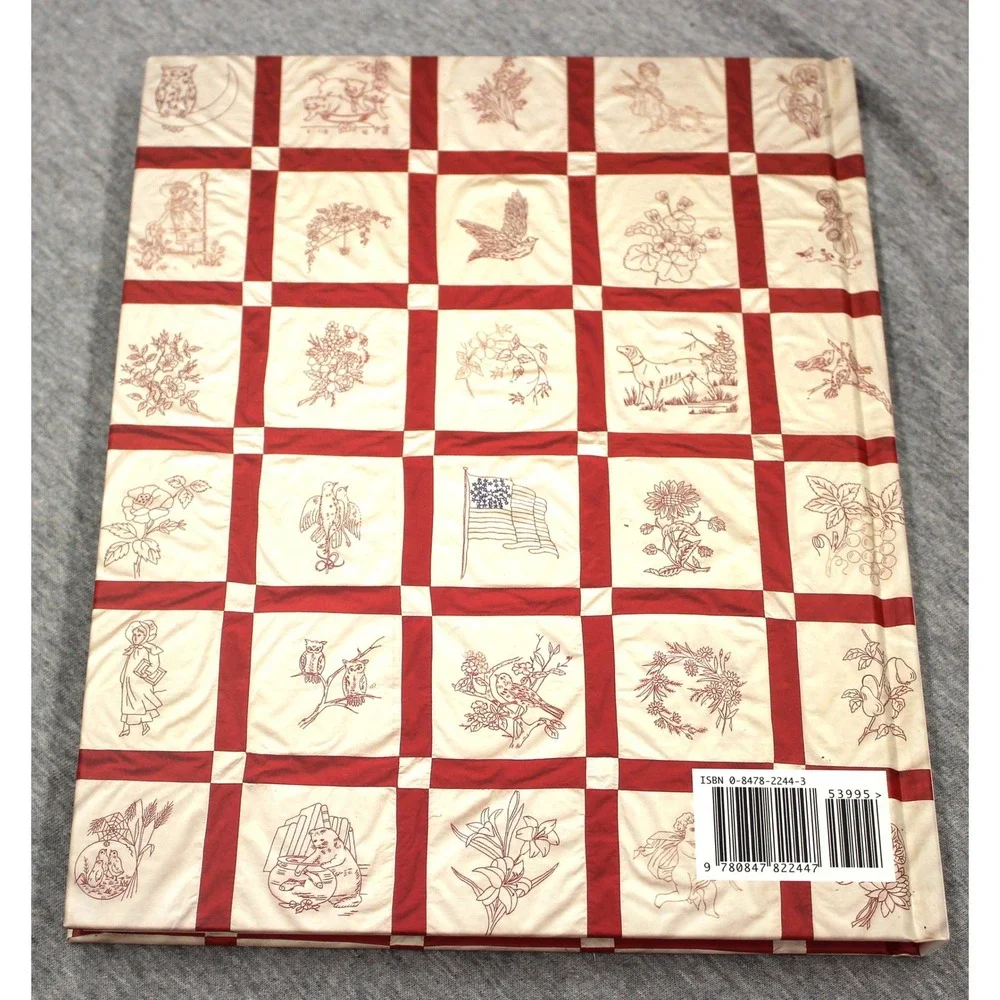 Rizzoli Red & White American Redwork Quilts Patterns Book Set Deborah Harding